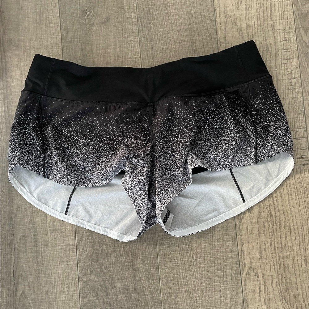 lululemon athletica Black and Gray Athletic Shorts